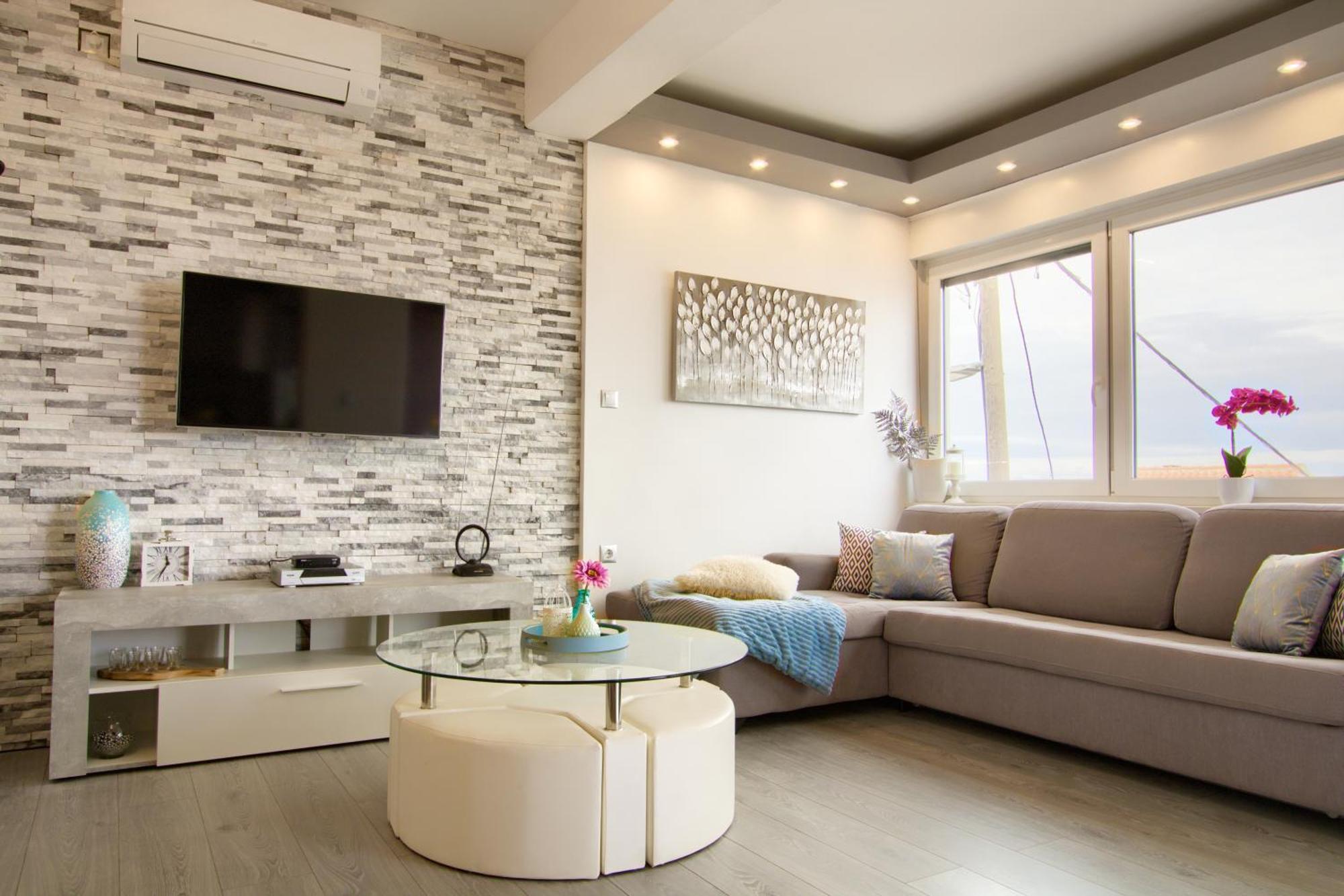 Luxury Sunrise Jacuzzi Apts, 50 M From The Beach กาลี ห้อง รูปภาพ